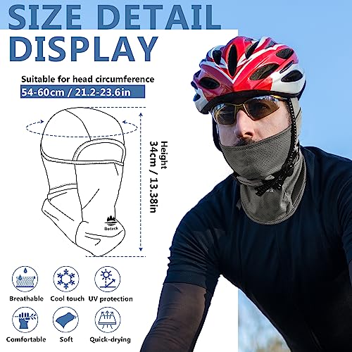 Balaclava Ski Mask, Sun Protection Breathable Face Cover Men Women - color: Dark Grey