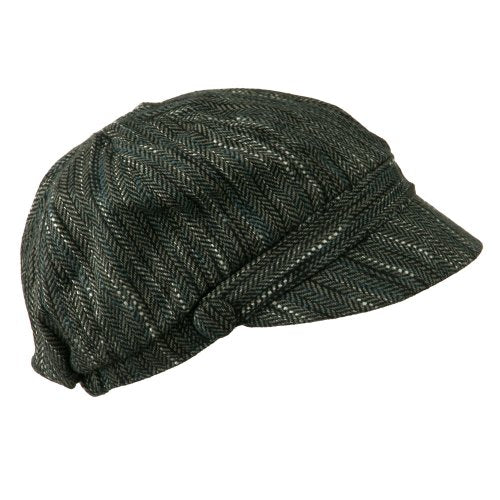 Jeanne Simmons Jimi-Wool Blend Cabbie with Button Band Detail