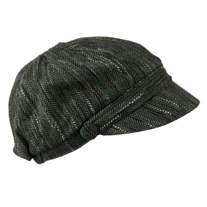 Jeanne Simmons Jimi-Wool Blend Cabbie with Button Band Detail