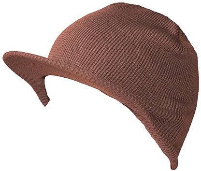 TOP HEADWEAR Winter Cuffless Beanie Visor - color: Brown