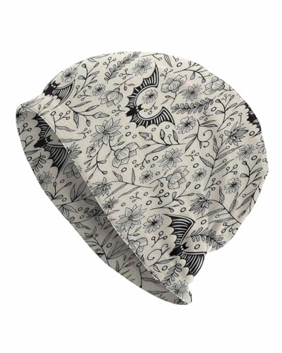 Unisex Stretch Knit Beanie Hat - color: Cute Bat
