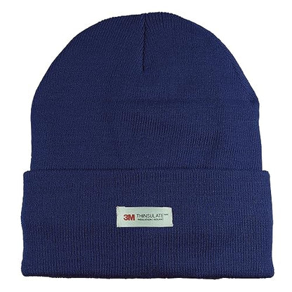 3M Thinsulate Women Men Unisex Knitted Thermal Winter Cap Casual Beanies - color: Navy