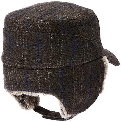 Jeff & Aimy Unisex Winter Earflap Trapper Hunting Ski Hat Baseball Cap 54-62CM - color: 92680-brown, size: Medium