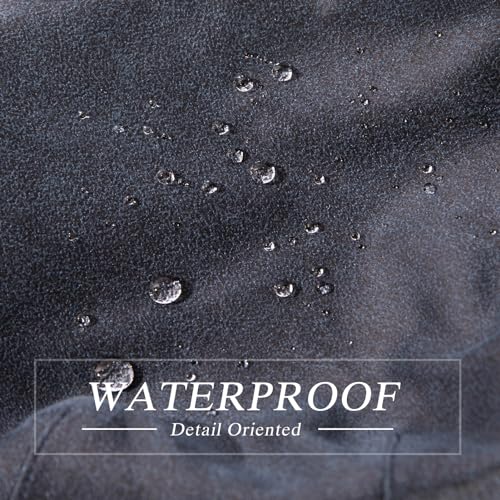 TOP-EX UPF 50+ Waterproof Newsboy Flat Cap for Men, XL/XXL - color: Navy (Waterproof Waxed Cotton), size: Medium-Large