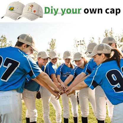 Suhine 24 Pcs Blank Trucker Hat Bulk,Unisex Baseball Cap - color: Light Khaki