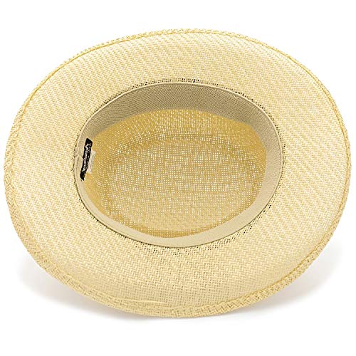 Panama Jack Mens Straw Safari Sun Hat - color: Black, size: Large-X-Large
