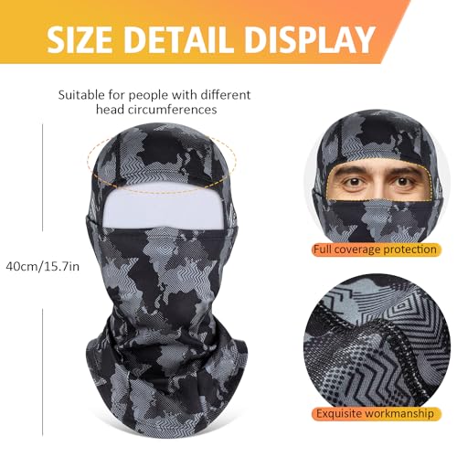KGC Winter Balaclava for Men Women, Thermal Ski Mask Cold Weather Face Mask - color: Camo