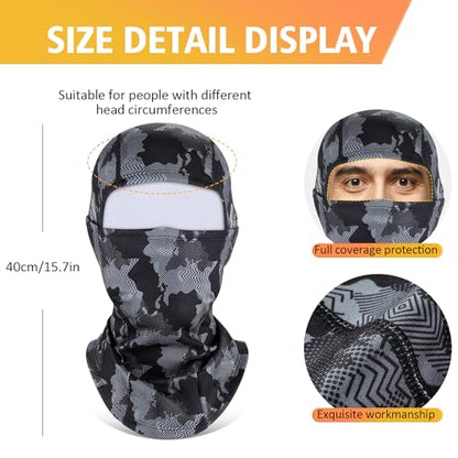 KGC Winter Balaclava for Men Women, Thermal Ski Mask Cold Weather Face Mask - color: Camo