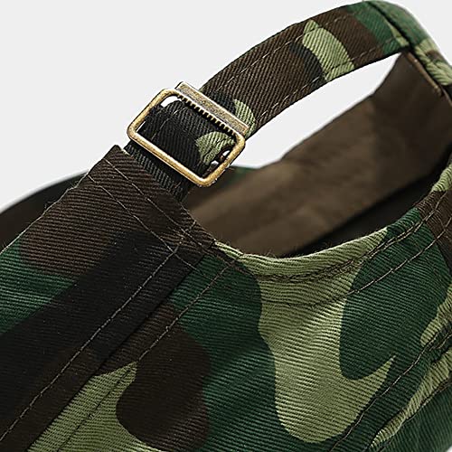 XYIYI Unisex Cotton Basic Cadet Army Cap Everyday Military Style Hat - color: Camo1