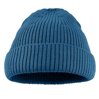 Clakllie Swag Beanie for Men Cuffed Thick Knitted Hat Warm Winter Hats Plain Stocking Skullcap Stretchy Fisherman Beanies Hat - color: Cdus-kh43-blue
