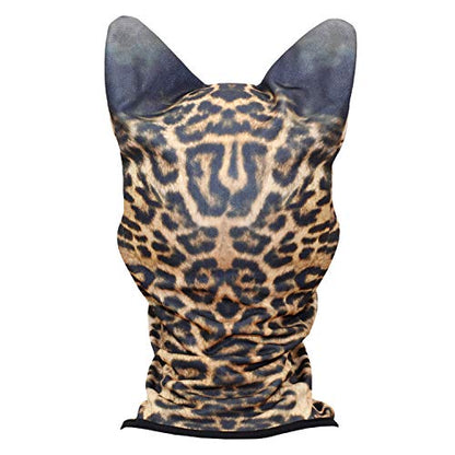 WTACTFUL 3D Animal Ears Balaclava, Breathable Face Mask for Halloween - color: Leopard Meb-39