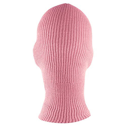 Super Z Outlet Knit Sew Acrylic Outdoor Full Face Cover Thermal Ski Mask One Size Fits Most - color: Pink