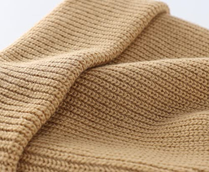 Connectyle Classic Double Layer Knit Beanie Hat Warm Thick Acrylic Winter Hats Daily Cuffed Beanies Watch Hat for Men Women - color: Khaki