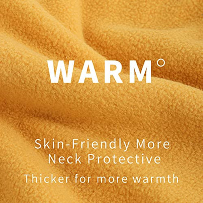 Achiou Ski Mask, Winter Balaclava Warm Windproof Face Cover Men Women - color: Turmeric