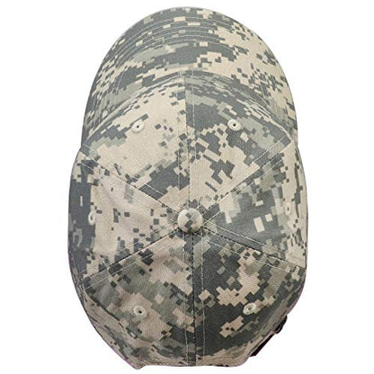 Falari Classic Baseball Cap Dad Hat 100% Cotton Soft Adjustable Size - color: Camouflage - Gray Digital
