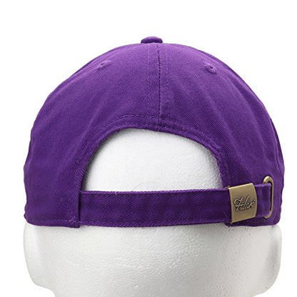 Falari Classic Baseball Cap Dad Hat 100% Cotton Soft Adjustable Size - color: Dark Purple