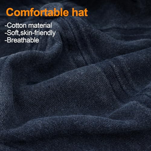 MEINICY 3 Packs Washed-Cotton Plain Baseball Cap, Adjustable Dad Hat - color: Black + Navy Blue+ White
