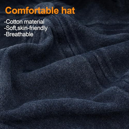 MEINICY 3 Packs Washed-Cotton Plain Baseball Cap, Adjustable Dad Hat - color: Black + Navy Blue+ White