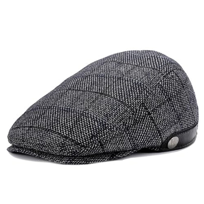 Sumolux Mens Newsboy Hat Flat Cap Gatsby Lvy Irish Hats Driving Cabbie - color: D Gray