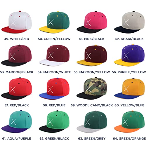 JPAK Drum Stick Hip-Hop Snapback Hat Embroidered Baseball Cap Drummer - color: 15. Black/Aqua