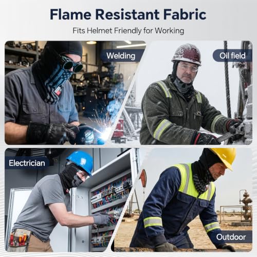 Fullsheild FR Balaclava CAT2 7oz Flame-Retardant Cotton Face Mask, NFPA2112 - color: Usa Flag