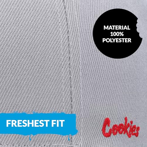 Cookies C-BITE Twill Snapback Cap, Embroidered Logo - color: Black/ White