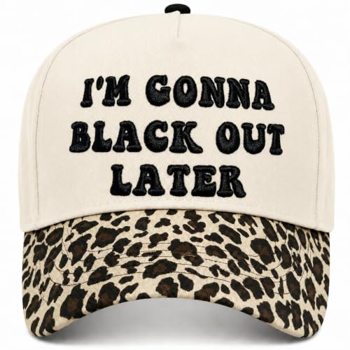 Embroidered Trucker hat for Women Men Baseball Hat Adjustable Unisex Cotton for Soccer Supporters - color: I-leopard Print