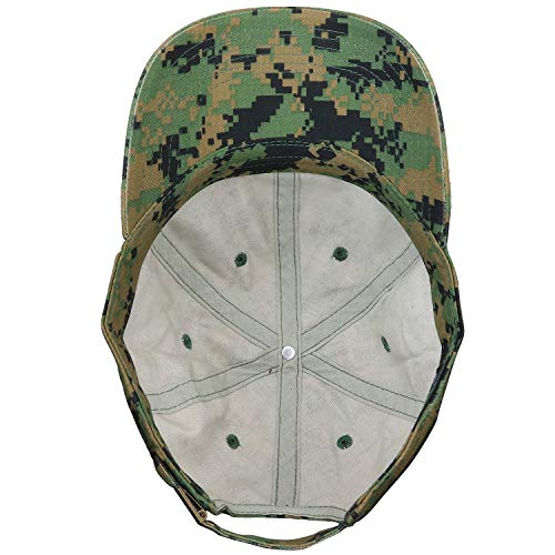 Falari Classic Baseball Cap Dad Hat 100% Cotton Soft Adjustable Size - color: Camouflage - Green Digital