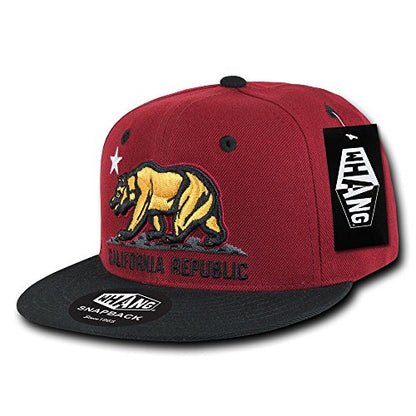 Whang Snapbacks - color: Cardinal/Black