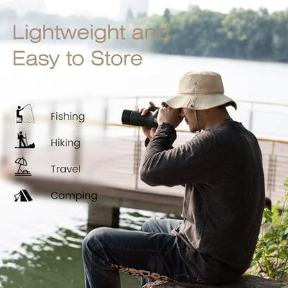 Bucket Hat UV Protection Sun Hat, Boonie Fishing Safari Hats for Outdoors - color: Beige