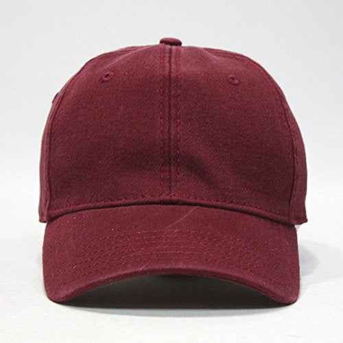 Cotton with Stretchable Polyester Air Mesh Back Flex Six Panel Baseball Cap - color: A-flex Maroon, size: Small