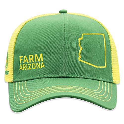 John Deere Farm State Pride Contrast Mesh Back Core Baseball Cap - color: Arizona