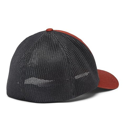 Columbia Unisex PFG Fish Flag Mesh Ball Cap - color: Warp Red/Shark, size: Large-X-Large