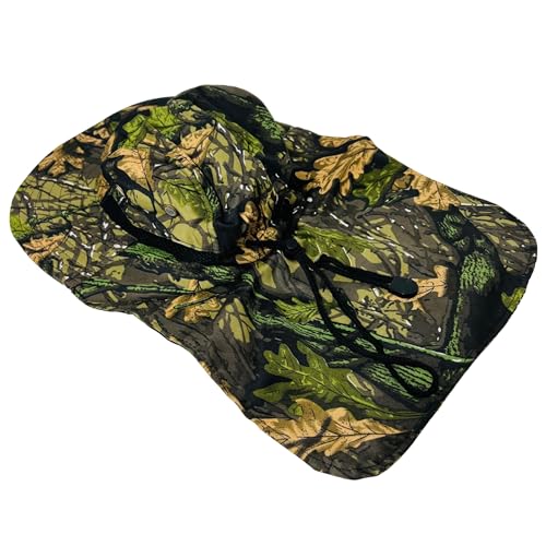 Packable and Adjustable Mesh Boonie Sun Hat with Neck Flap - color: Green Hardwoods Camo