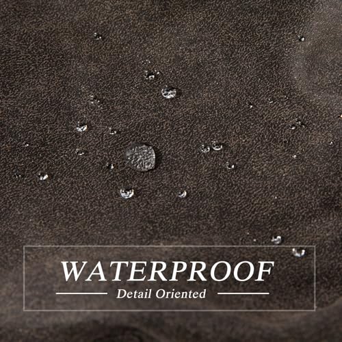 TOP-EX UPF 50+ Waterproof Newsboy Flat Cap for Men, XL/XXL - color: Black (Waterproof Waxed Cotton), size: Medium-Large