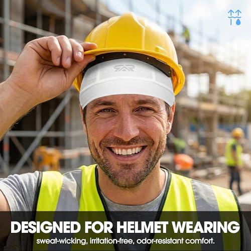 QINGLONGLIN Breathable Mesh Skull Cap Sweat Control HelmetLiner 2-Pack - color: Black + White