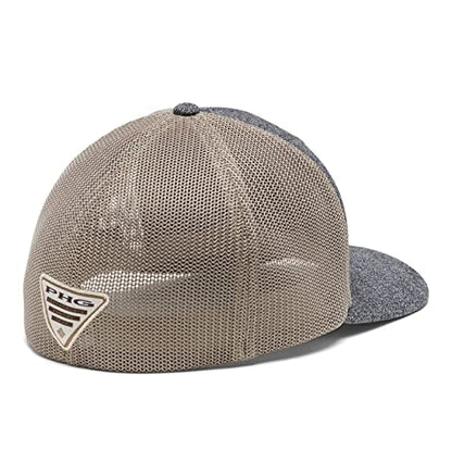 Columbia Unisex PHG Game Flag Mesh Ball Cap - color: Grill Heather/Flax, size: Small-Medium