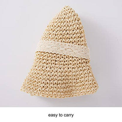 pureborn Baby Toddler Girls Straw Sun Hat Summer Beach Hat - color: Khaki-n, size: 6-24 Months