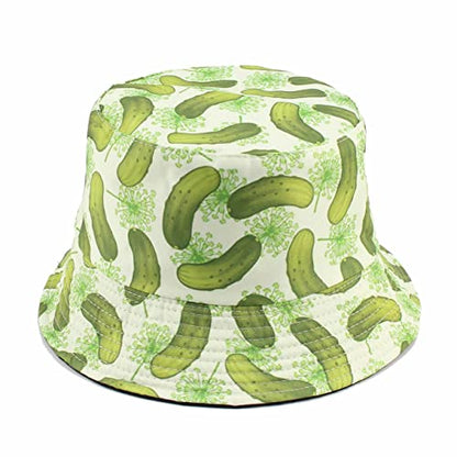 Quanhaigou Bucket Hats Unisex Summer Travel Beach Fisherman Cap for Men Women Teens - color: Green