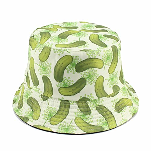 Quanhaigou Bucket Hats Unisex Summer Travel Beach Fisherman Cap for Men Women Teens - color: Green