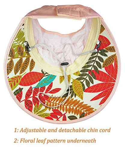 Sun Hats for Women Wide Brim Sun Hat UV Protection Caps Floppy Beach Packable Visor - color: Light Pink