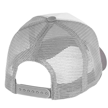 Falari 12 Pack Bulk Wholesale Mesh Trucker Hats 5 Panel and 6 Panel Baseball Caps for Men and Women - color: 5 Panel - Light Gray