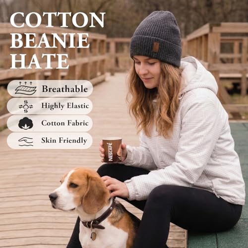 HandZest Ribbed Knit Beanie Men Women, Lightweight Breathable Spring Fall Soft Stretchy Daily Outdoor Skull Cap, One Size - color: Light Grey