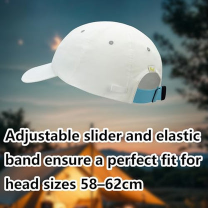 Ultra-Lightweight & Breathable UPF 50+ Baseball Cap - color: White