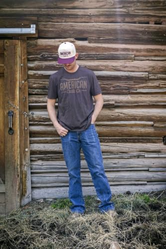 Longhorn Adjustable Snapback Western Hat - color: Cream/Maroon - Solid Back