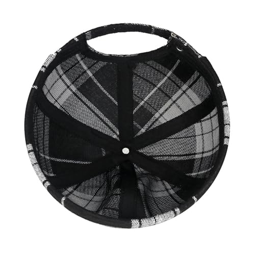 Striped Plaid Brimless Hat for Men Women Rolled Cuff Docker Cap Harbour Beanie Hats Landlord Hat Sailor Cap K399 - color: Yellow