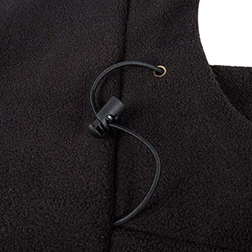 REDESS Winter Windproof Hat, Unisex Children Heavyweight Balaclava, Ski Mask with Thick Warm Fleece Face Cover - color: Black
