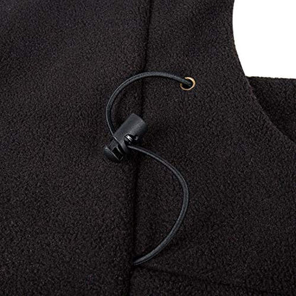 REDESS Winter Windproof Hat, Unisex Children Heavyweight Balaclava, Ski Mask with Thick Warm Fleece Face Cover - color: Black