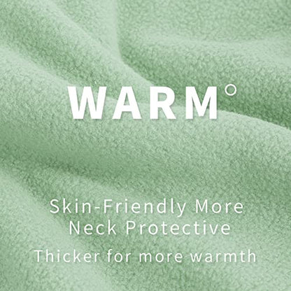 Achiou Ski Mask, Winter Balaclava Warm Windproof Face Cover Men Women - color: Green