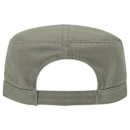 OTTO Superior Garment Washed Cotton Twill Military Cap - color: Ol. Green
